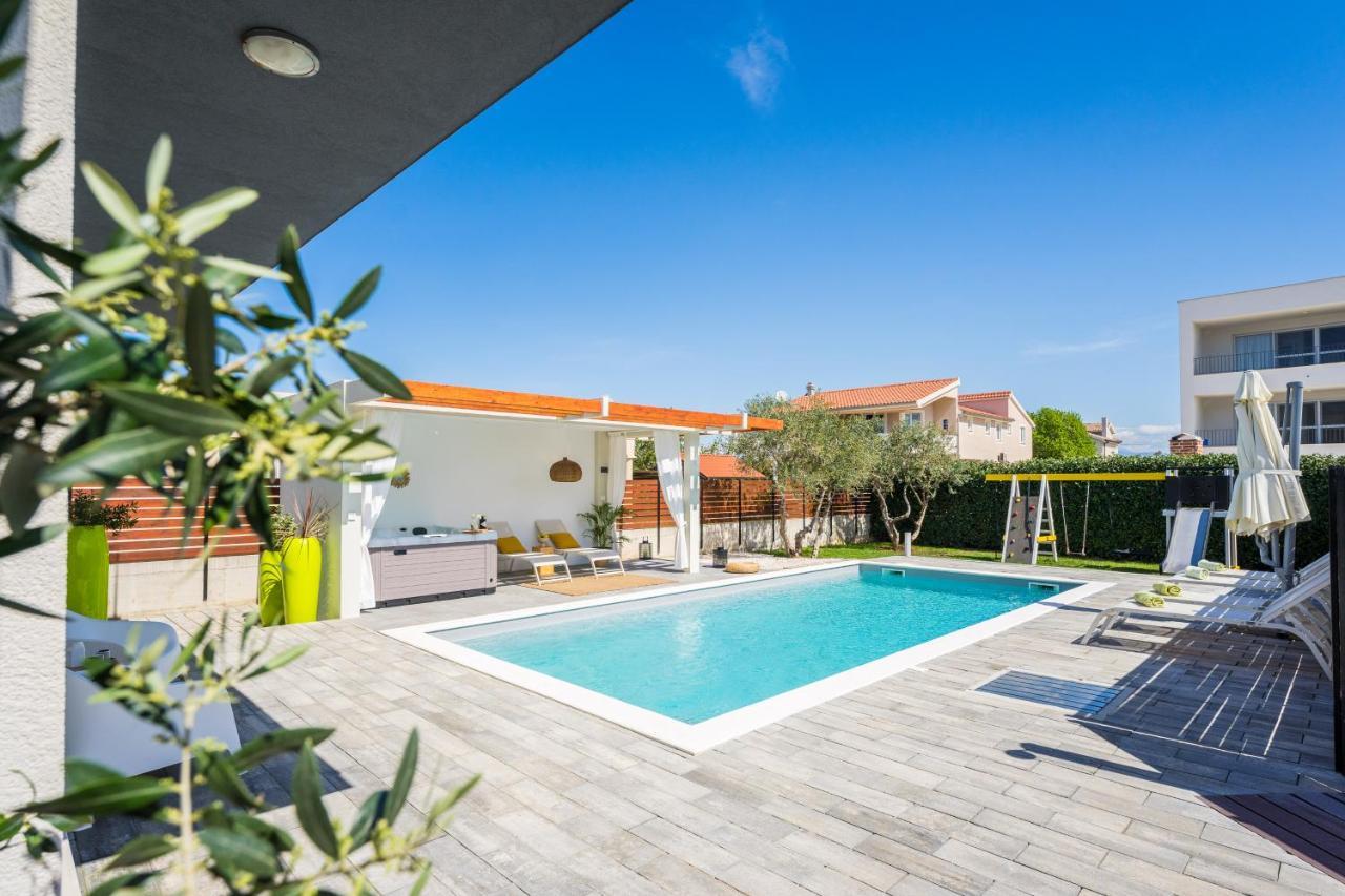 Villa Olea With Heated Pool And Jacuzzi Sukošan Dış mekan fotoğraf