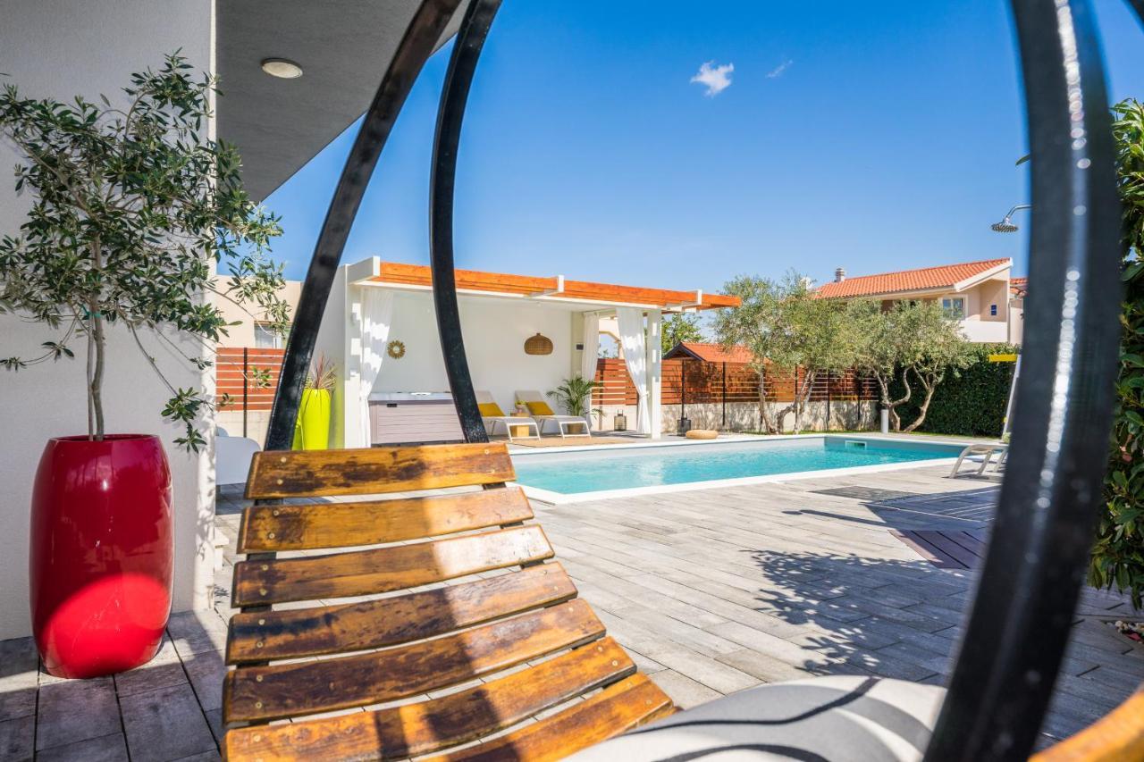 Villa Olea With Heated Pool And Jacuzzi Sukošan Dış mekan fotoğraf